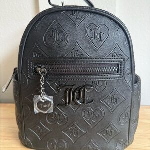 Juicy Couture Embossed Black Backpack